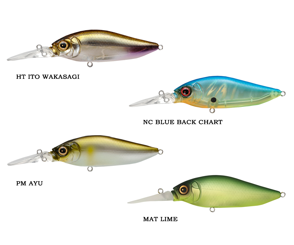 MEGABASS DIVING FLAP SLAP NC BLUE BACK CHART