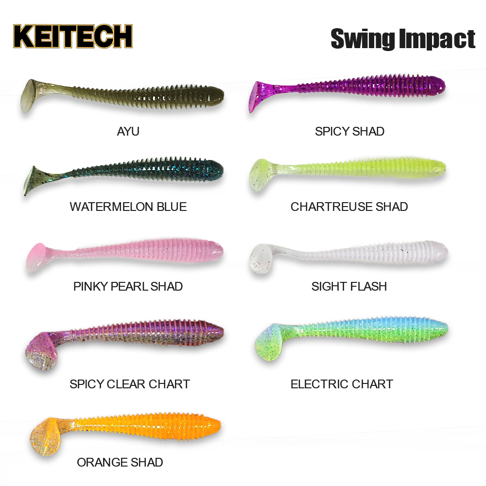 KEITECH SWING IMPACT 3,5" ORANGE SHAD