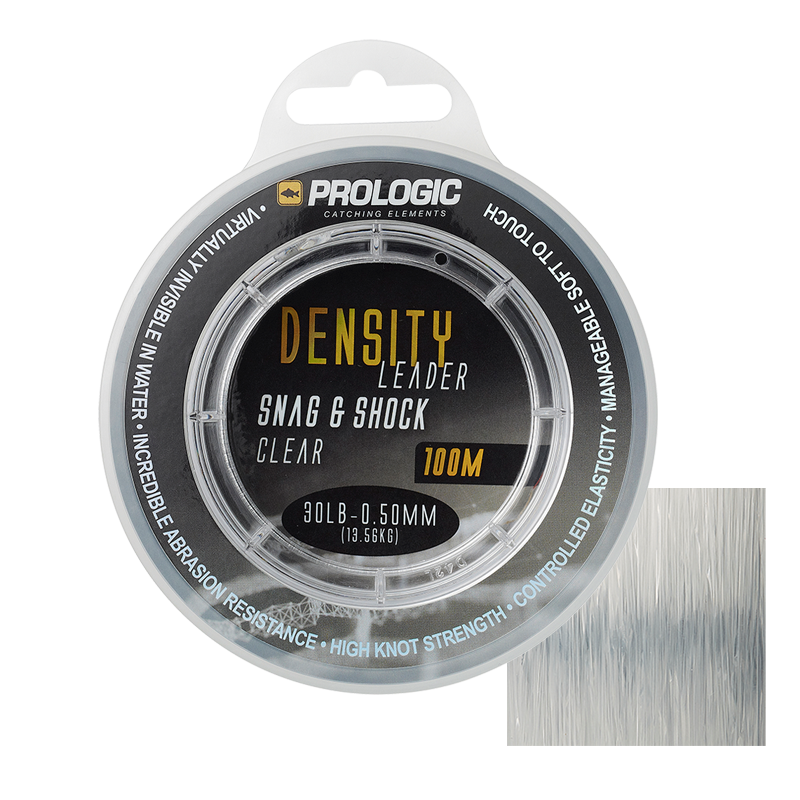 PROLOGIC DENSITY SNAG AND SHOCK LEADER 100M 0,60MM 20,41KG 45LBS CLEAR