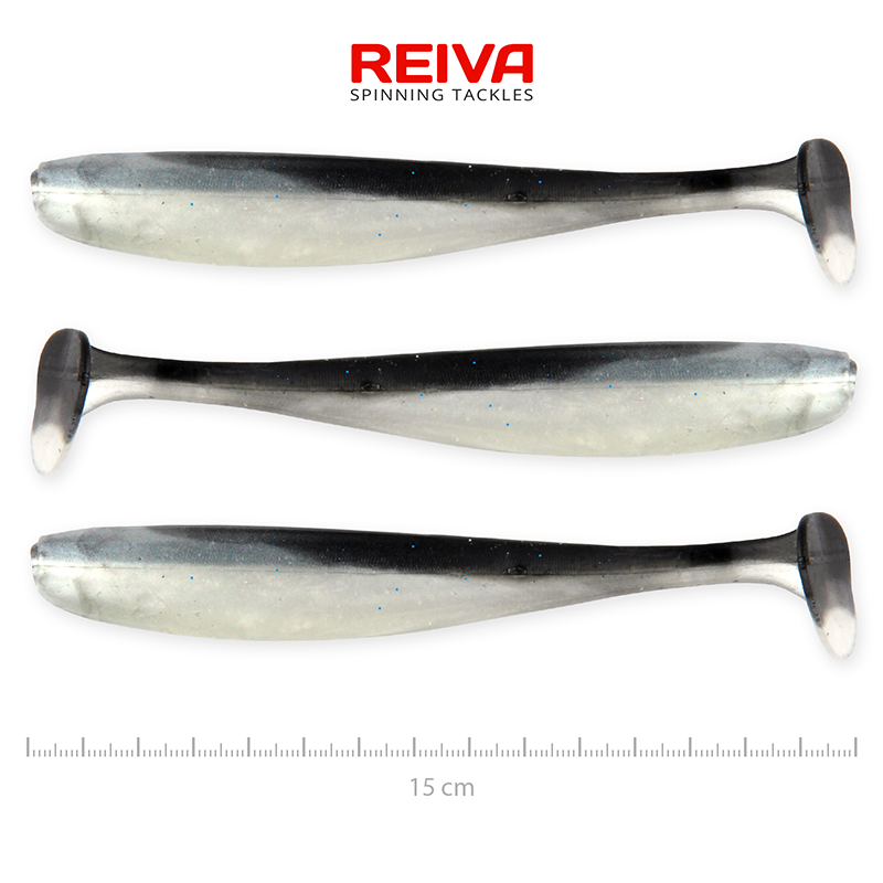 REIVA ZANDER FLASH SHAD 15 CM FEKETE EZÜST