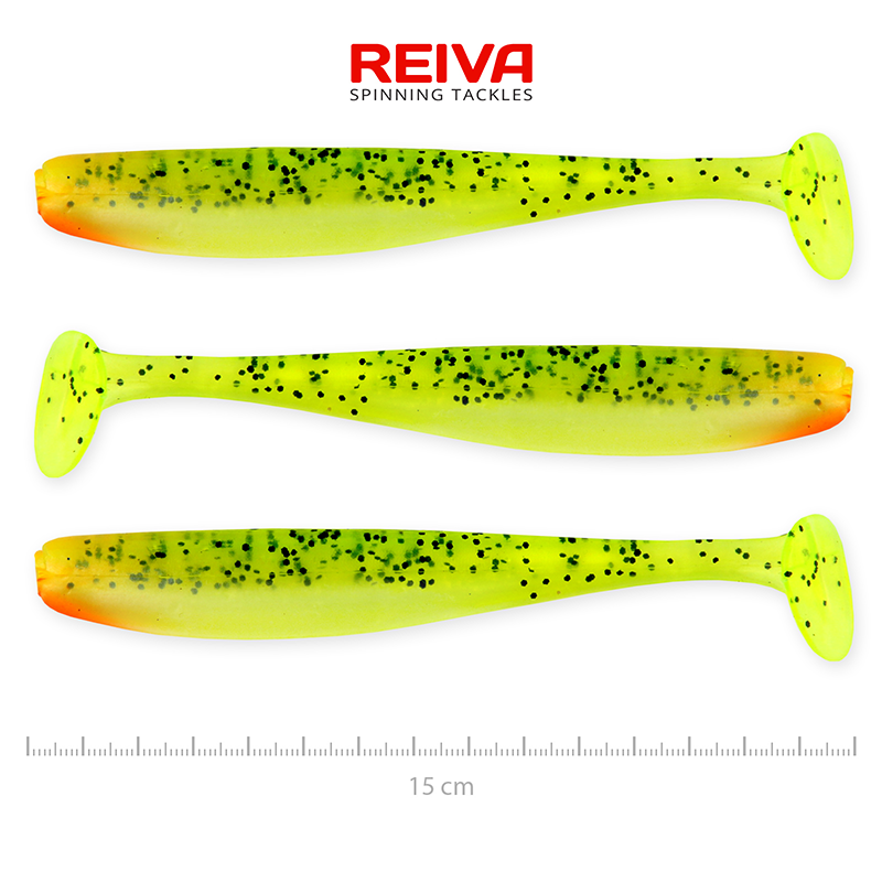 REIVA ZANDER FLASH SHAD 15CM WATERMELON