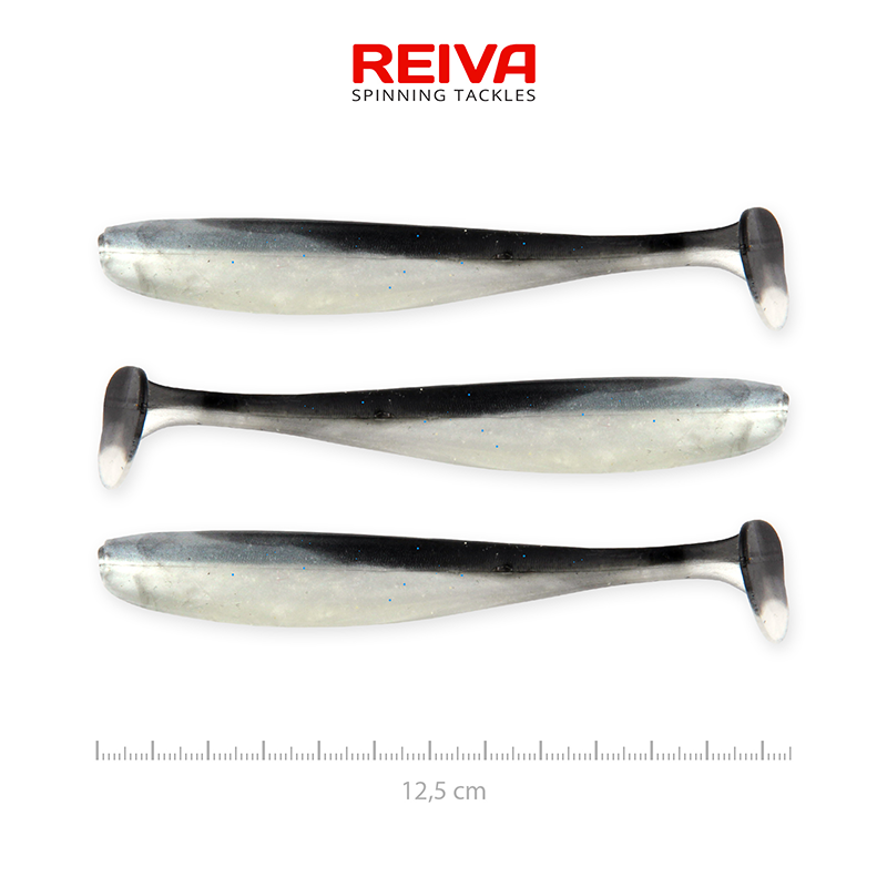 REIVA ZANDER FLASH SHAD 12,5 CM FEKETE EZÜST