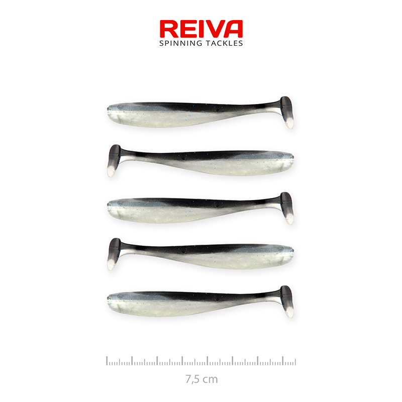 REIVA ZANDER FLASH SHAD 7,5 CM EZÜST-FEKETE