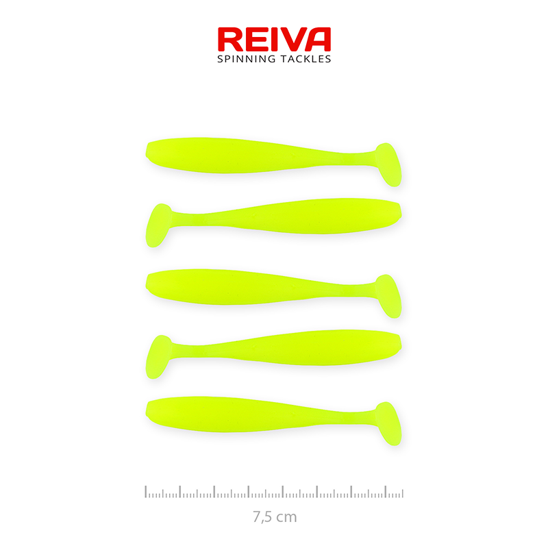 REIVA ZANDER FLASH SHAD 7,5 CM FLUO SÁRGA