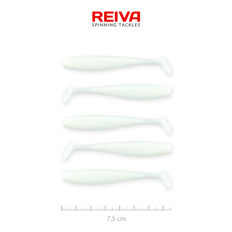 REIVA ZANDER FLASH SHAD 7,5 CM  FEHÉR