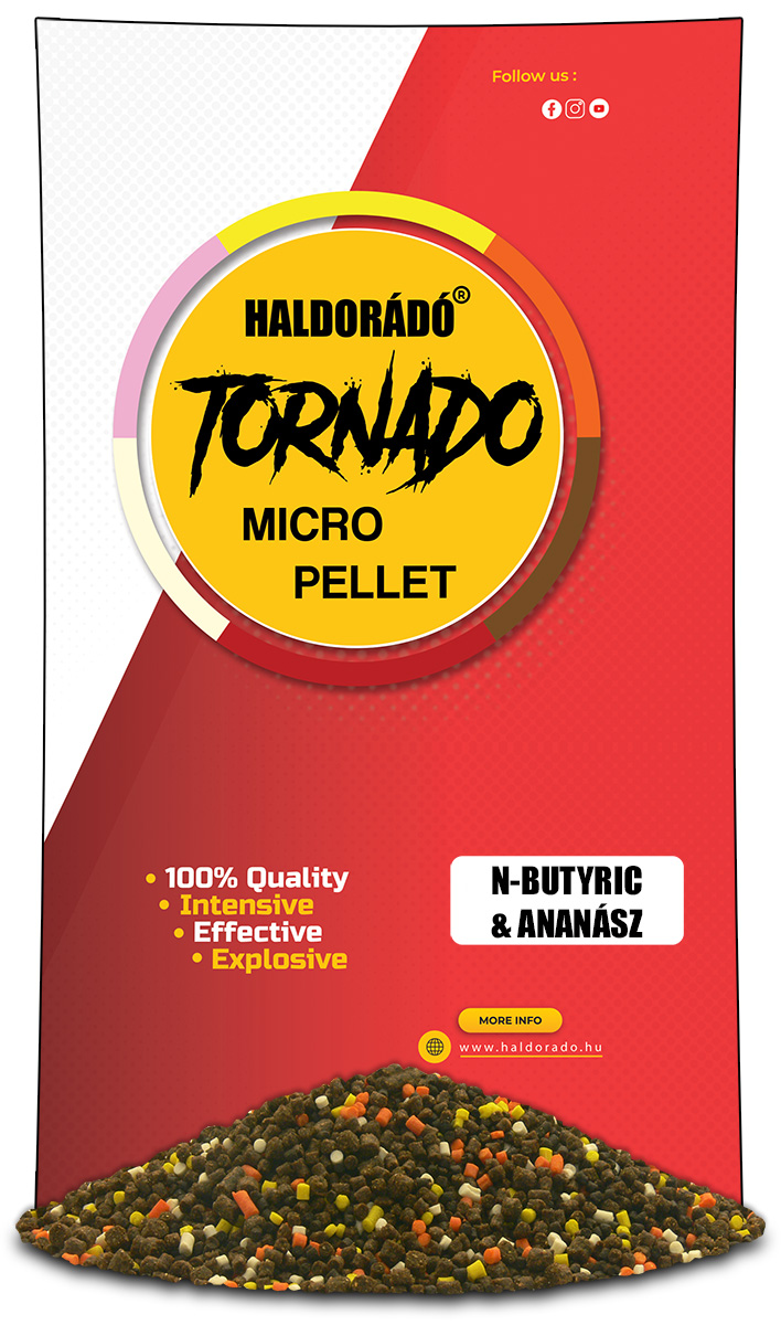 HALDORÁDÓ TORNADO MICRO PELLET - N-BUTYRIC ÉS ANANÁSZ