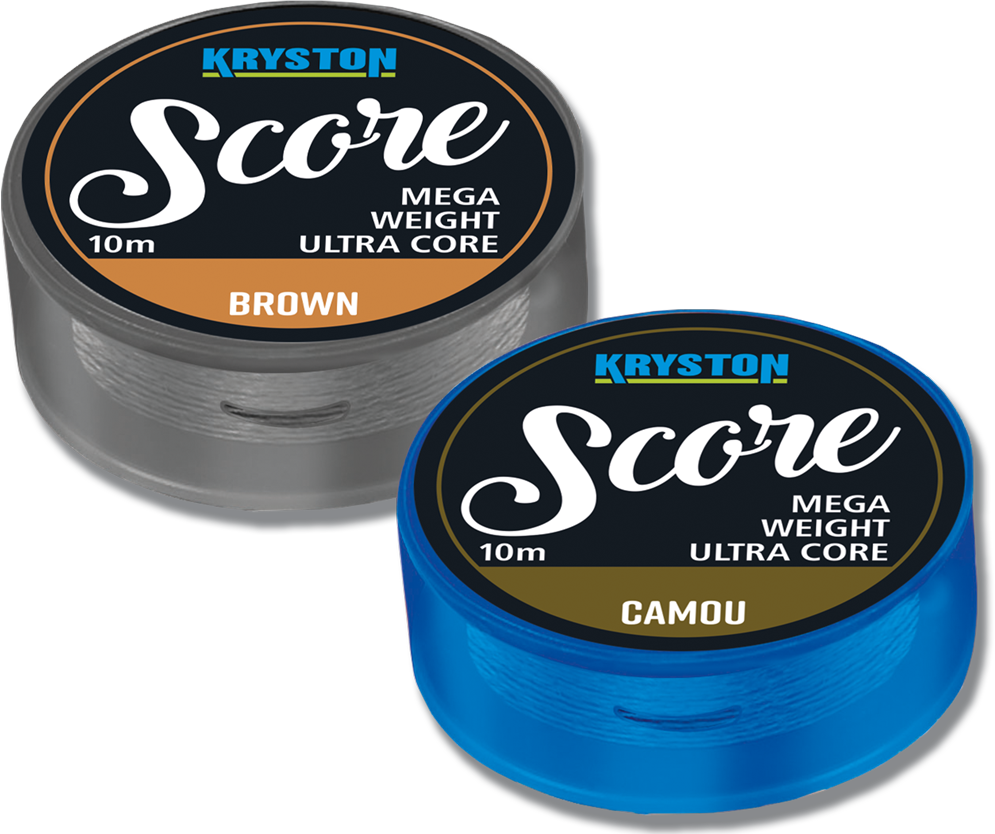 KRYSTON SCORE HEAVYWEIGHT LEADCORE 60LBS 5M BROWN