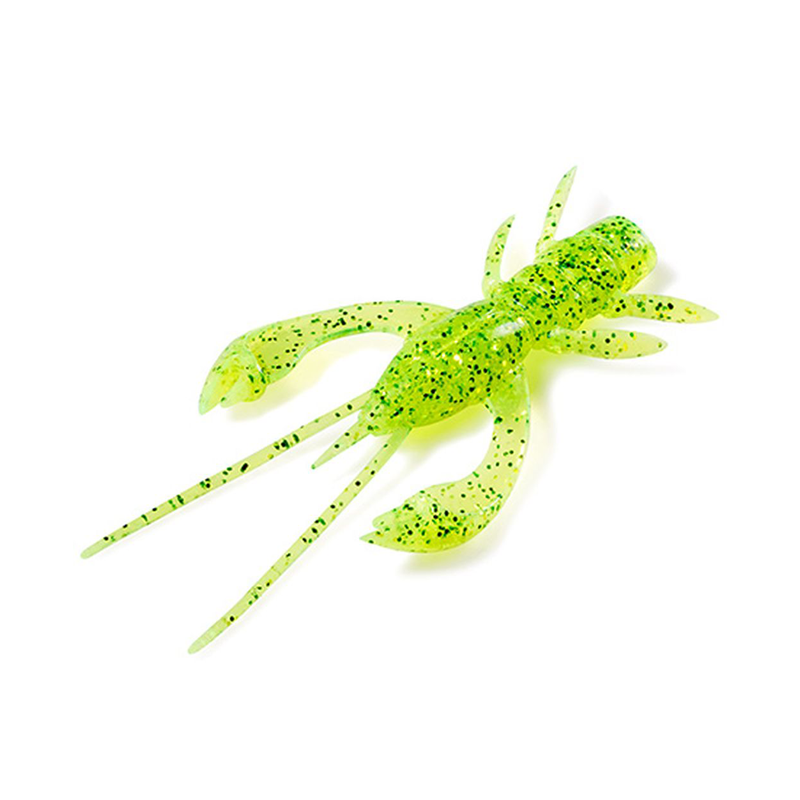 FISHUP REAL CRAW 2" FLO CHARTREUSE/GREEN