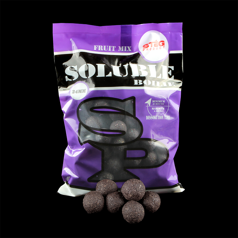 STÉG PRODUCT SOLUBLE BOILIE 24 MM GYÜMÖLCS MIX 1 KG