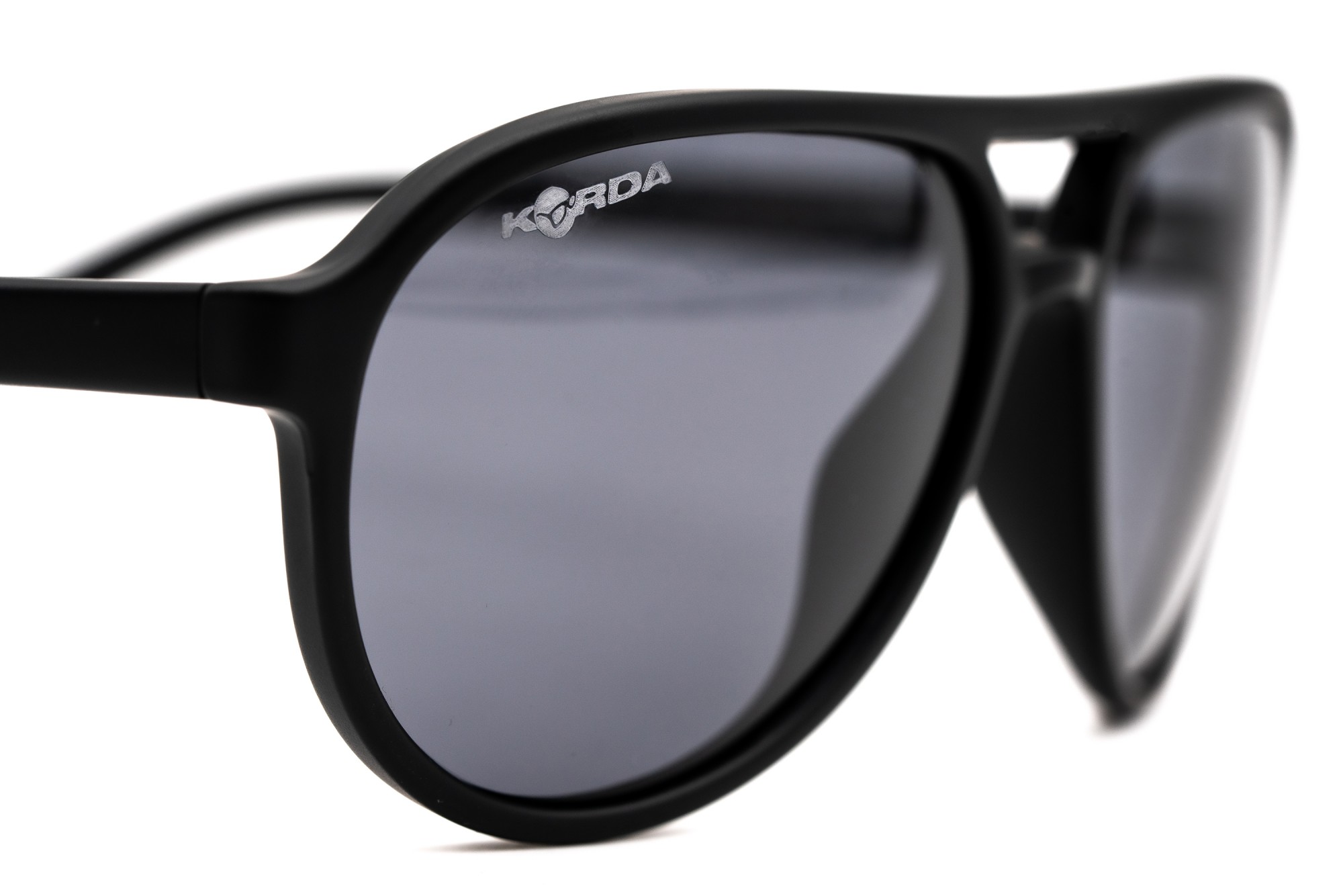 KORDA AVIATOR MATT BLACK FRAME - GREY LENSES