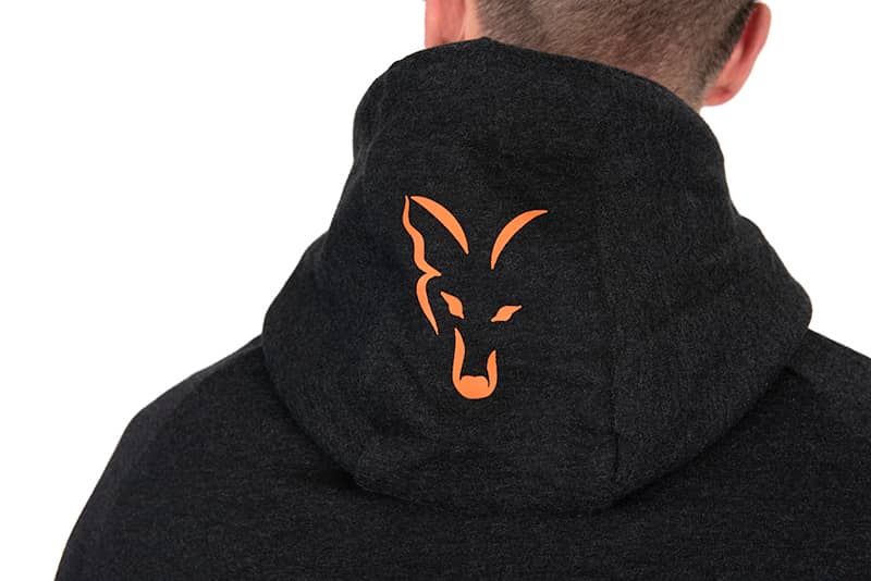 FOX LW HOODY BLACK & ORANGE - XXLARGE