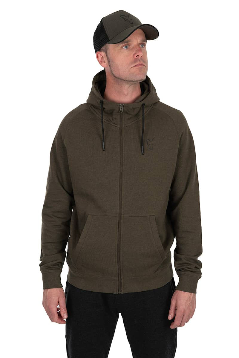 FOX LW HOODY GREEN & BLACK - M