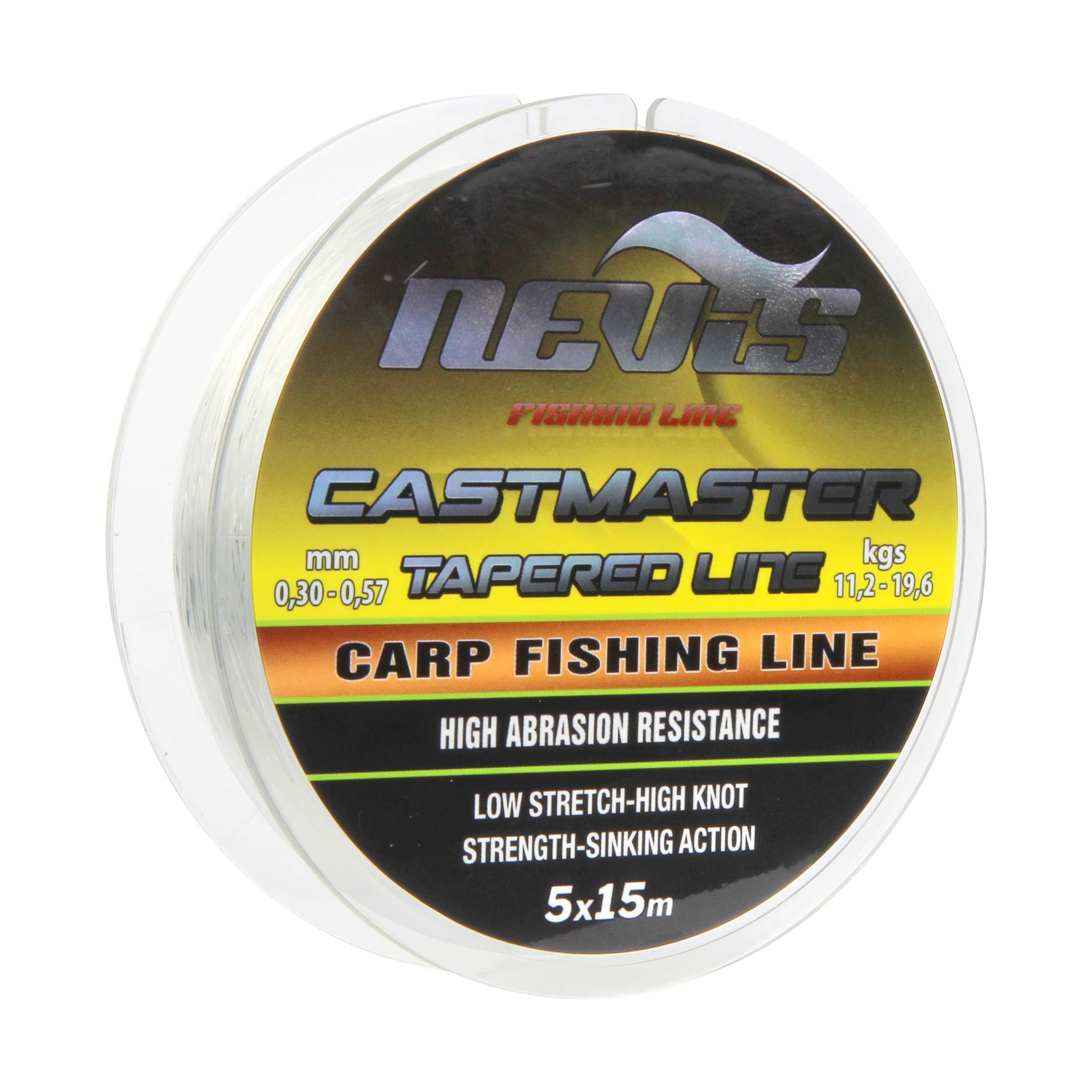 NEVIS CASTMASTER TAPERED LINE 5 x 15M 0,20-0,57MM