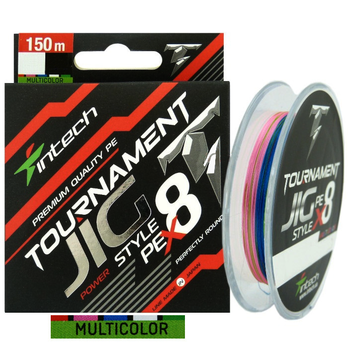 INTECH TOURNAMENT JIG STYLE X8 MULTICOLOR 150M 0,235MM