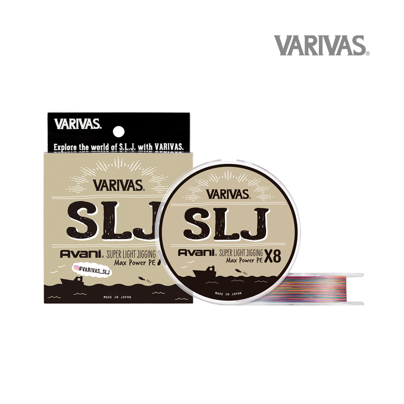 VARIVAS AVANI SLJ SUPER LIGHT JIGGING MAX POWER PE X8 150M 14,5LB 10M x 5 COLOR