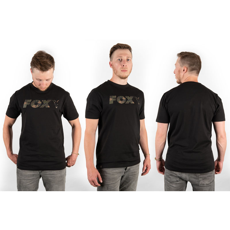 FOX BLACK CAMO PRINT T-SHIRT S