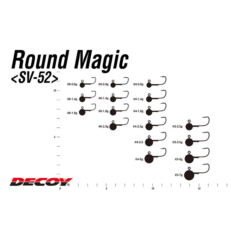 DECOY JIG FEJ SV-52 ROUND MAGIC #3 2.5gr