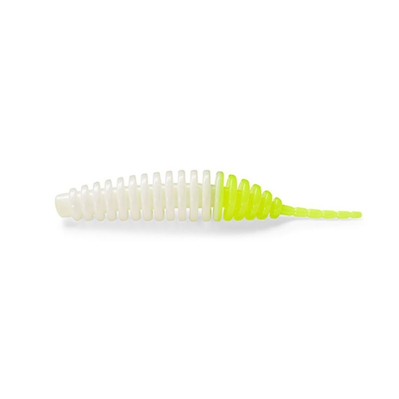 FISHUP TANTA 2" WHITE/HOT CHARTREUSE