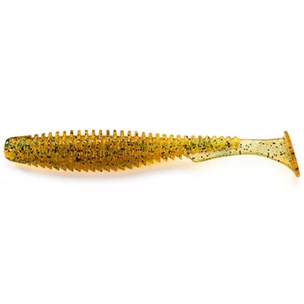 FISHUP U-SHAD 3" CARAMEL/GREEN & BLACK