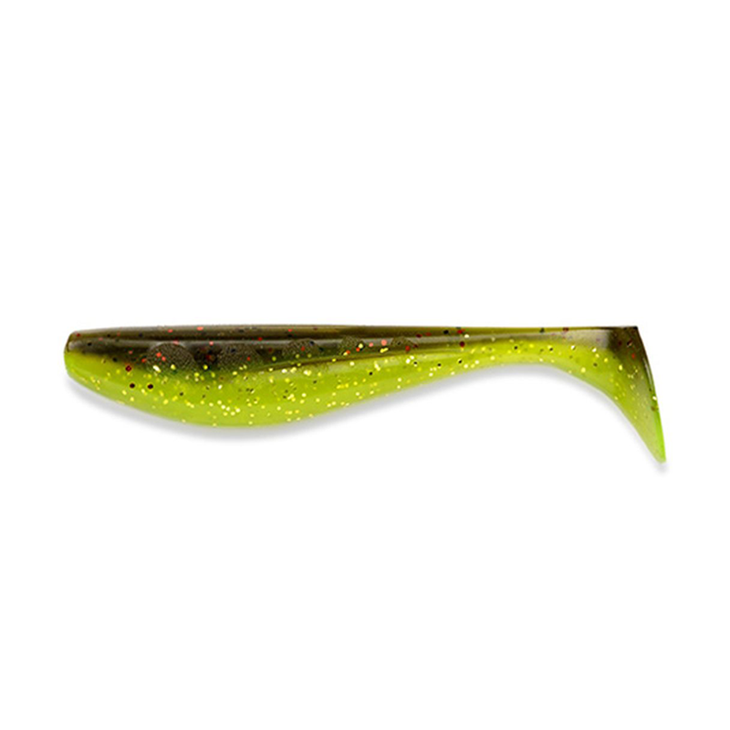 FISHUP WIZZLE SHAD 3" GREEN PUMPKIN/FLO CHARTREUSE