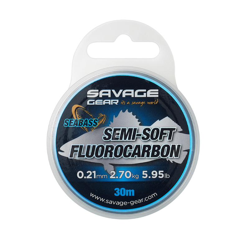 SAVAGE GEAR SEMI-SOFT FC SB 30M 0.39MM 8.04KG CLEAR