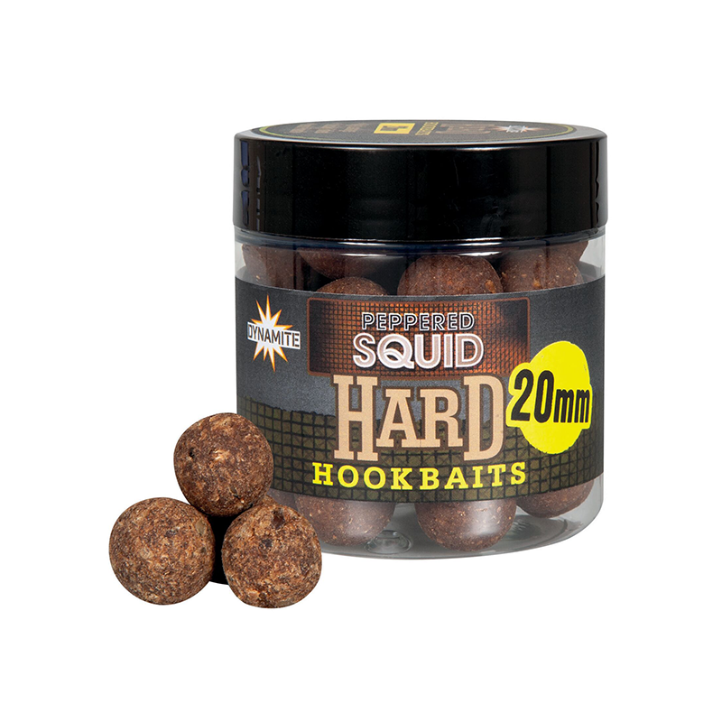 DYNAMITE BAITS PEPPERED SQUID 20MM HARD HOOK BAITS 