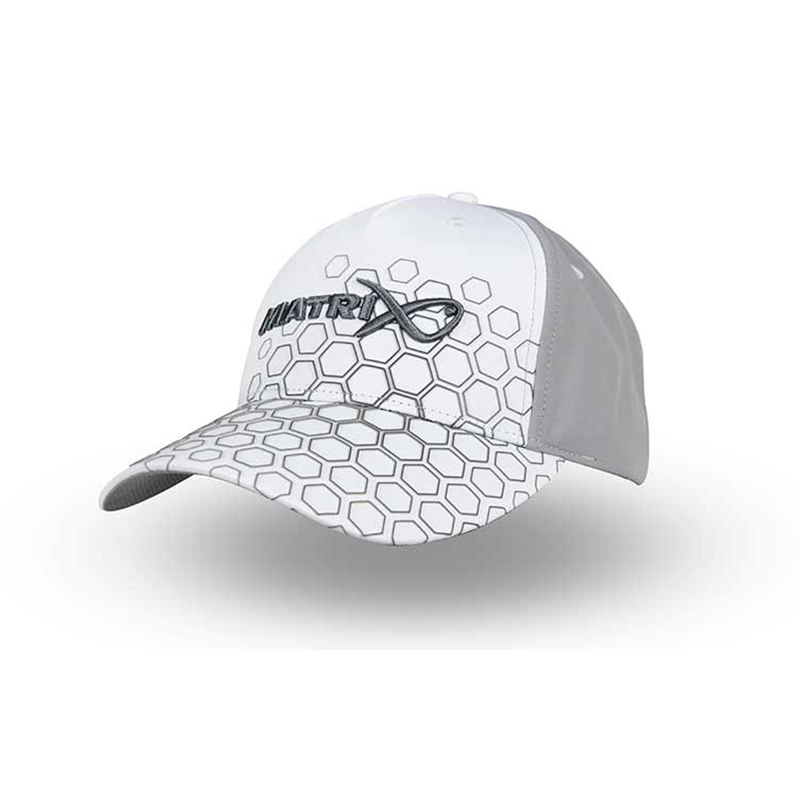 FOX MATRIX HEX PRINT BASEBALL CAP WHITE