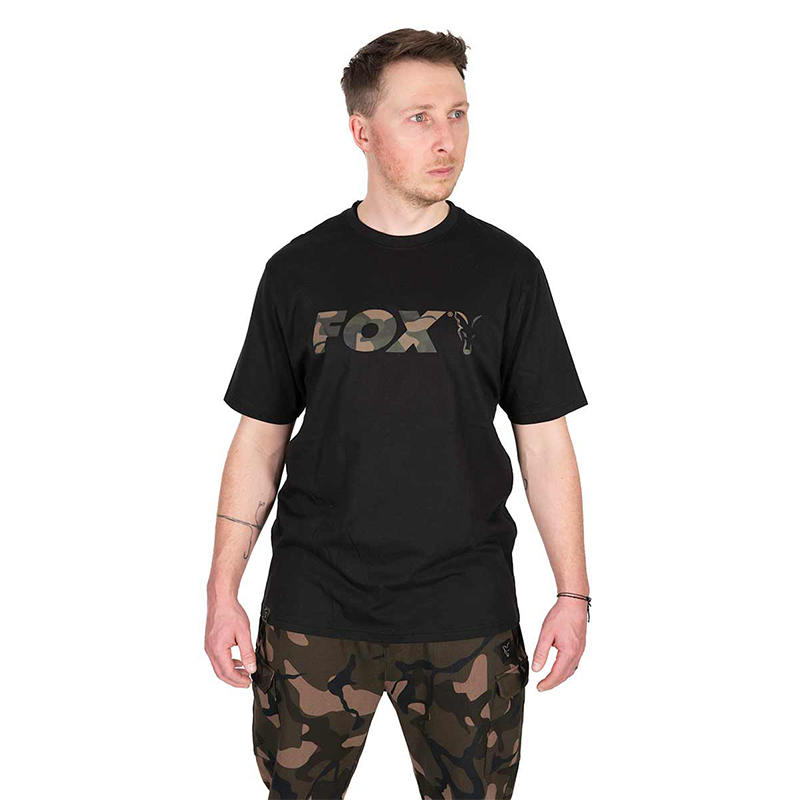 FOX BLACK CAMO LOGO T-SHIRT S