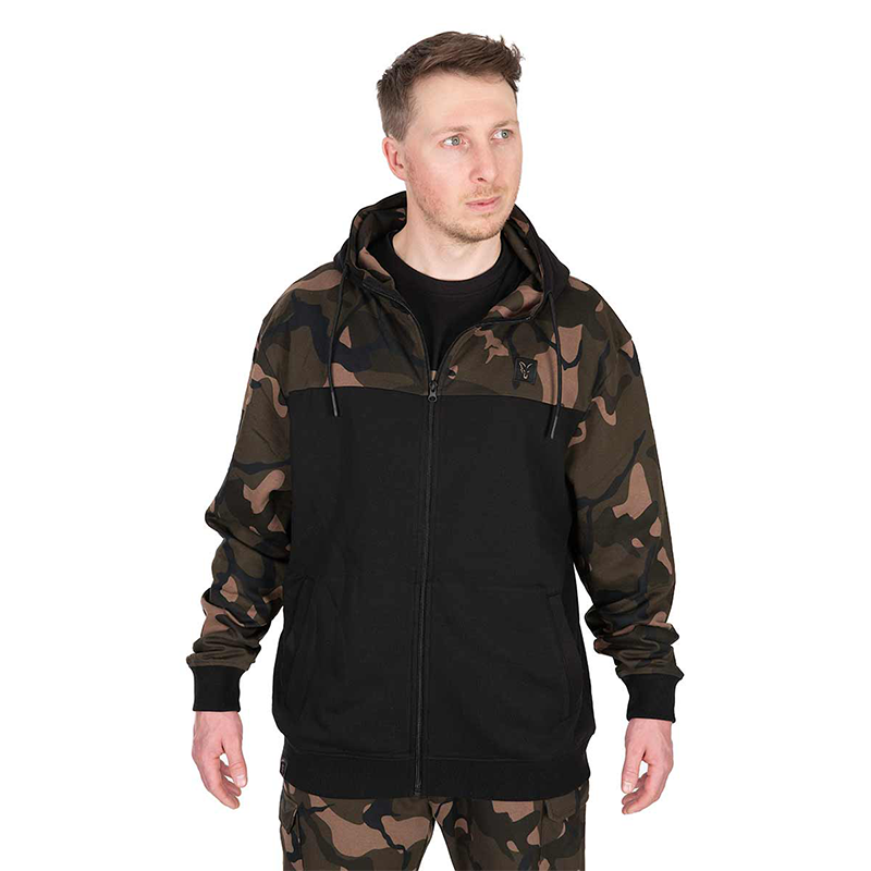 FOX BLACK CAMO SPLIT ZIP HOODY - XXL