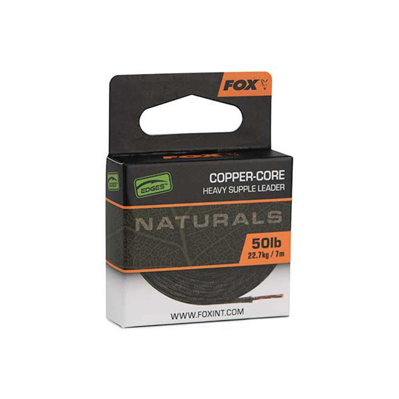 FOX EDGES NATURALS COPPER-CORE HEAVY LEADCORE 50LB 7M