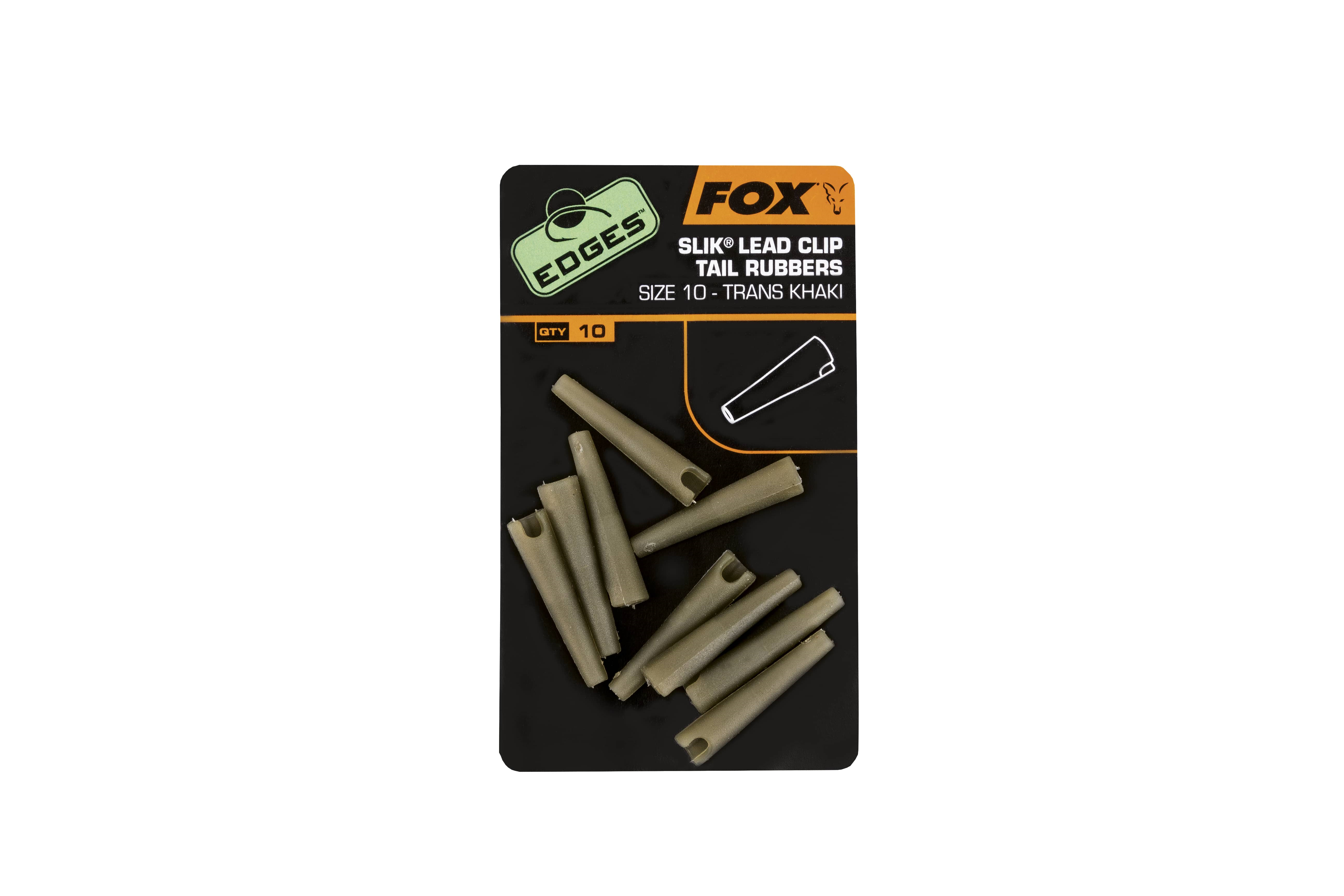 FOX EDGES SLIK LEAD CLIP TAIL RUBBERS KHAKI