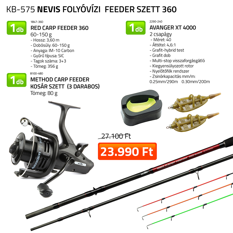 NEVIS FOLYÓVÍZI FEEDER SZETT 360