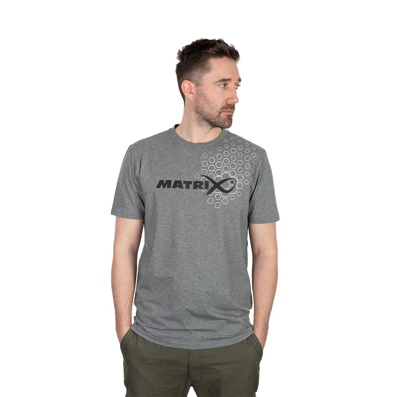 FOX MATRIX HEX PRINT T-SHIRT GREY - XXL