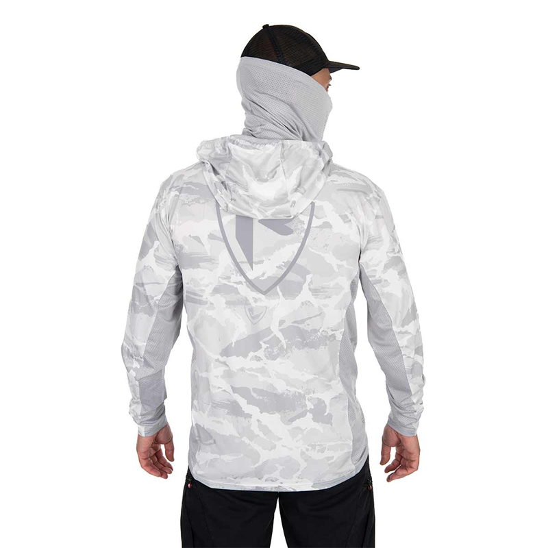 FOX RAGE UV HOODED LIGHT CAMO TOP - L