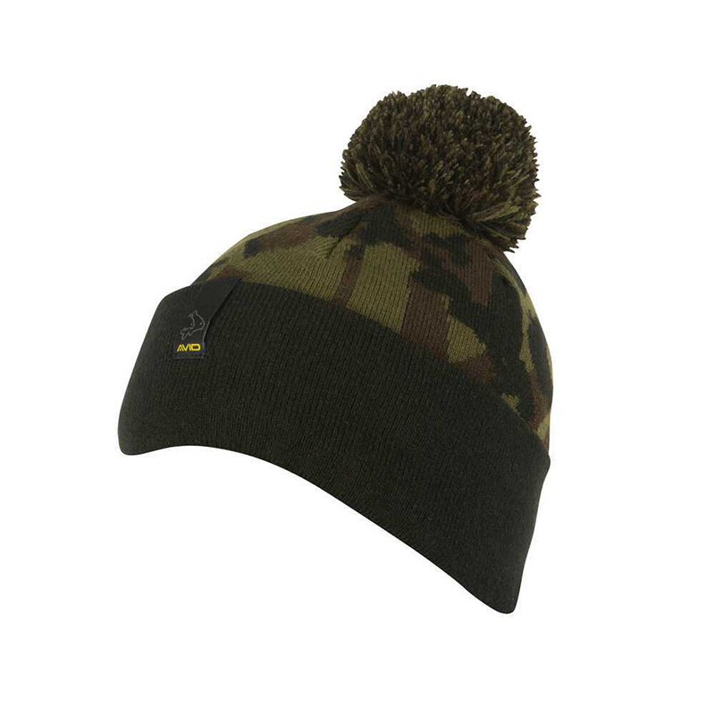 AVID CARP BLACK & CAMO BOOBLE HAT