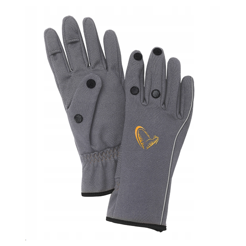 SAVAGE GEAR SOFTSHELL GLOVE GREY - M