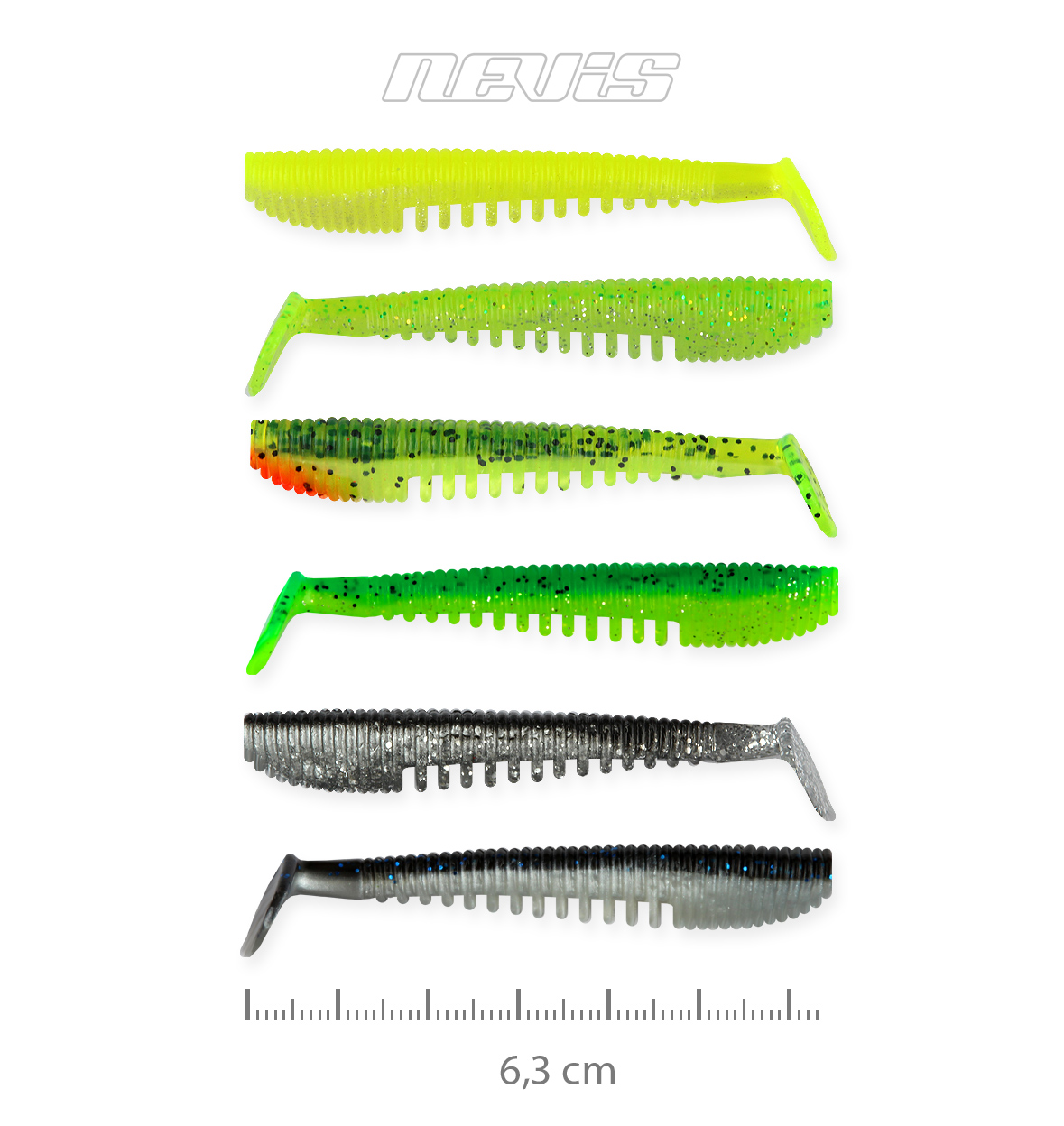 NEVIS IMPULSE SHAD 6,3CM 6DB/CS.5SZÍN