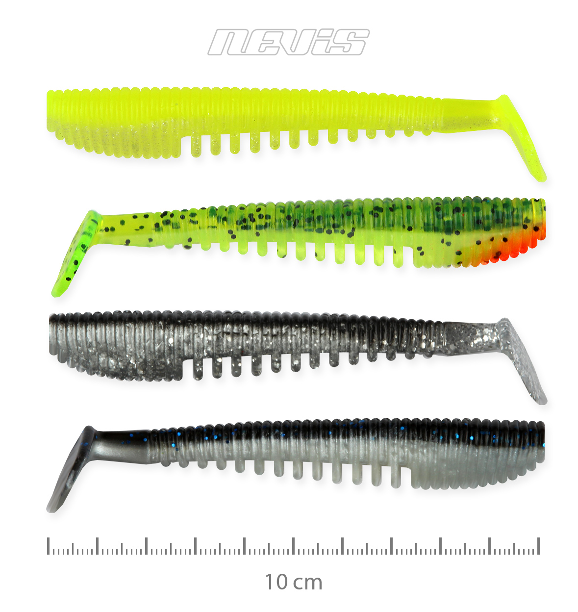 NEVIS IMPULSE SHAD 10CM 4DB/CS 4SZÍN