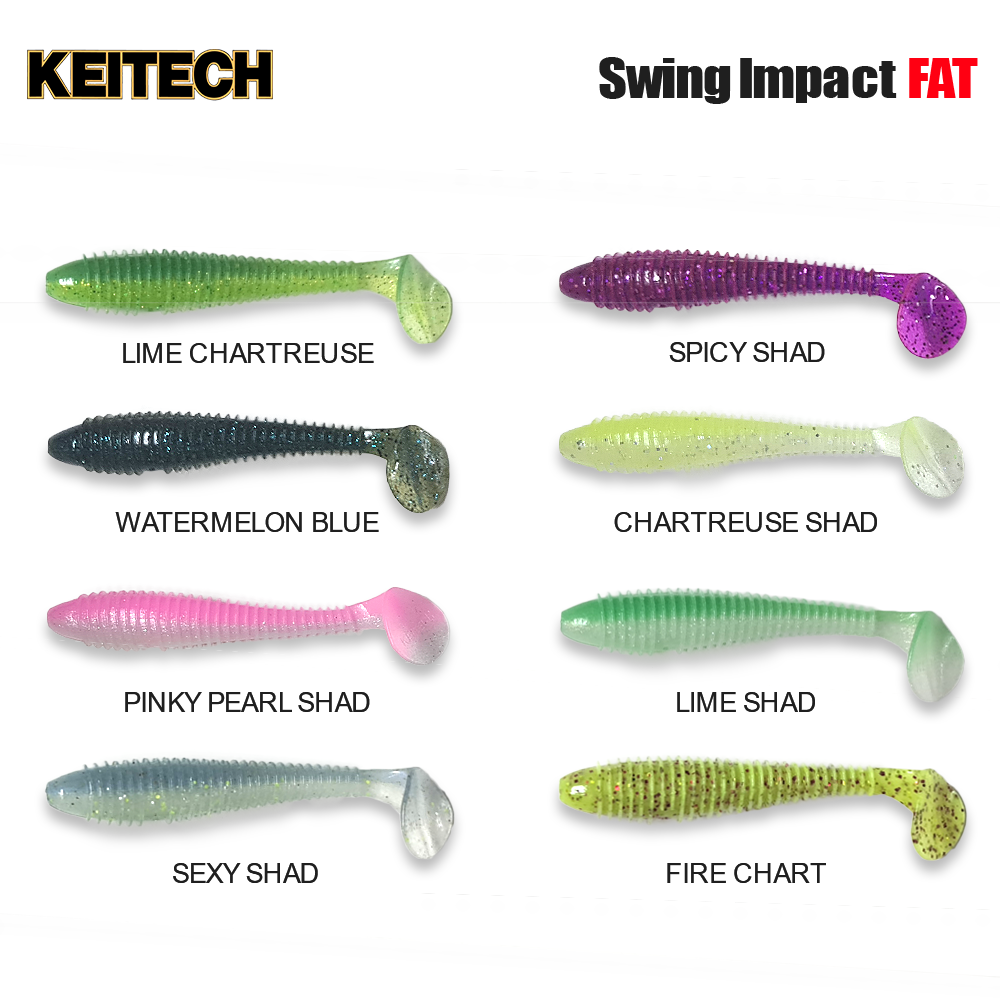 KEITECH SWING IMPACT FAT 4,8" LIME SHAD