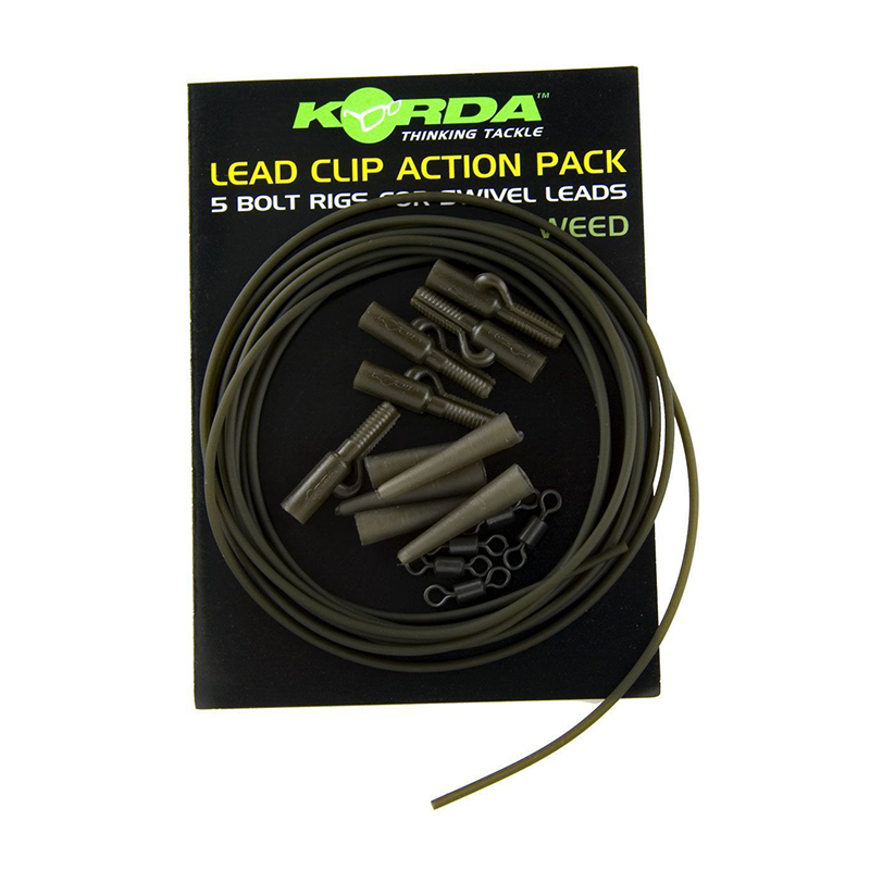 KORDA LEAD CLIP ACTION PACK - WEED