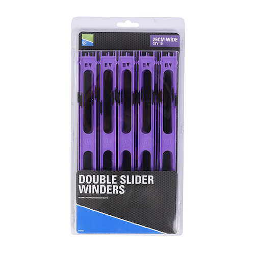 PRESTON DOUBLE SLIDER WINDERS - 26CM WIDE PURPLE