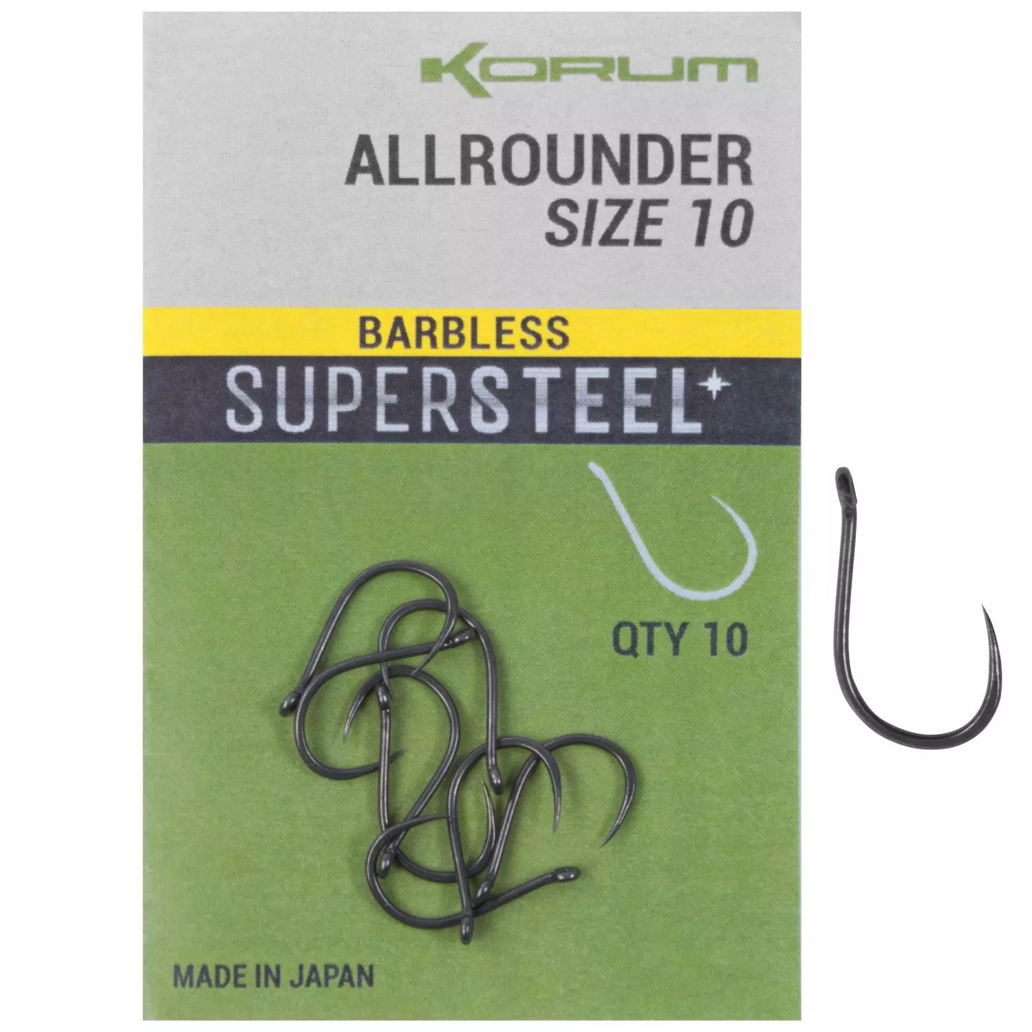 KORUM ALLROUNDER SUPERSTEEL BARBLESS 14